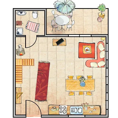 Strandschlösschen - House Half 3 Ferienhaus *